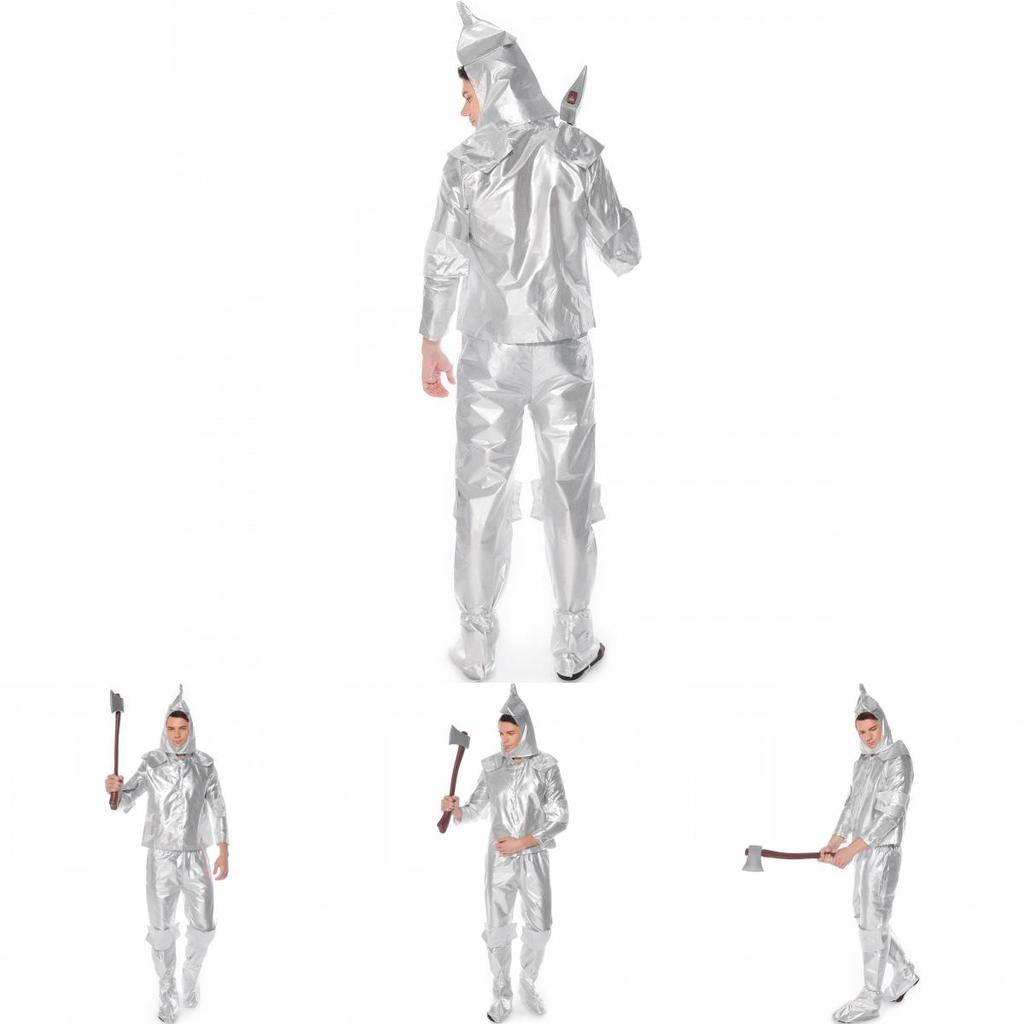 Взрослый мужской зеленый костюм Железного Дровосека из «Волшебника страны Оз» для косплея аниме-персонажа