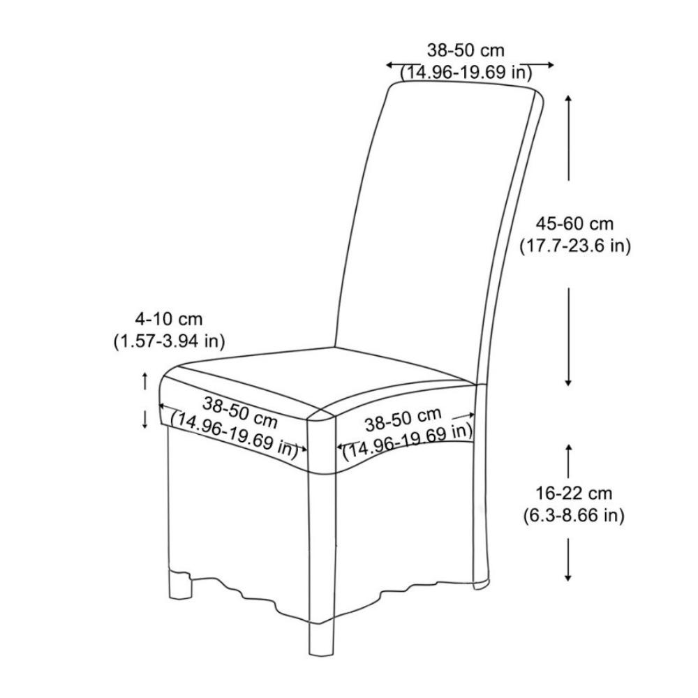 Dustproof Skirted Chair Cover Wear-resistant Dinning Seat Case Chair Slipcover Living Room