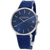 Coach Watch Charles Rubber Belt Blue Men's Women's Unisex 14602634