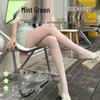 Japanese Style Mint Green Anti-Snag Bow Print Lolita Summer Stockings for Women