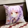 AAngel BBeats Аниме Наволочка Двусторонняя Мягкая Прочная Подушка Чехол Для Дома Автомобиля Многоцелевое Использование для Ежедневного Комфорта