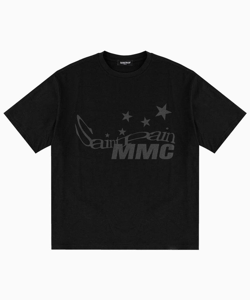 SAINTPAIN Sp Air Cotton Lettering Star Short Sleeve T-Shirt Black