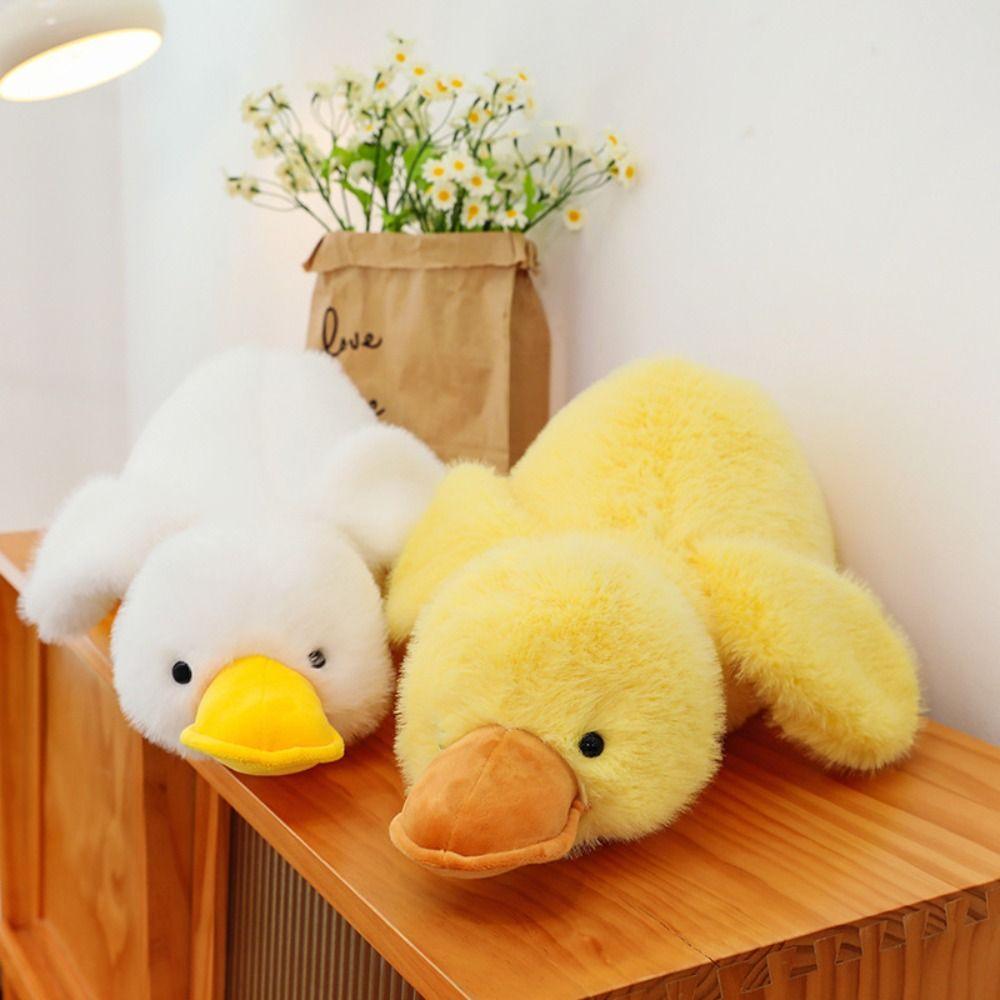 Fluffy Long Hair Duck Plush Doll Soft Duck Stuffed Animal Toy Huggable Duck Plush Toy Home Decor