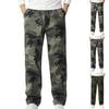 Осенние мужские брюки-карго мужские повседневные прямые камуфляжные брюки-карго мужские