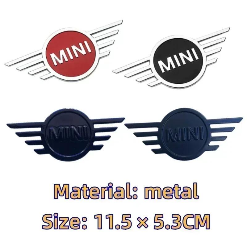 Metal Car Logo Front Rear Badge Emblem Sticker For Mini Cooper Countryman Clubman JCW F55 F56 R55 R56 R60 F60 Auto Accessories