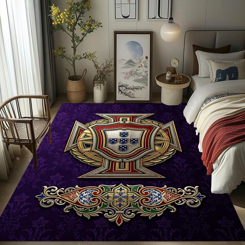 Heritage Royal Emblem carpet printing Living room and bedroom mats Doormat Office chair cushion Bathroom mat