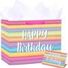 Reusable Party Decoration Boxes Colorful Gift Boxes Birthday Gift Bag  for Birthday, Baby Shower