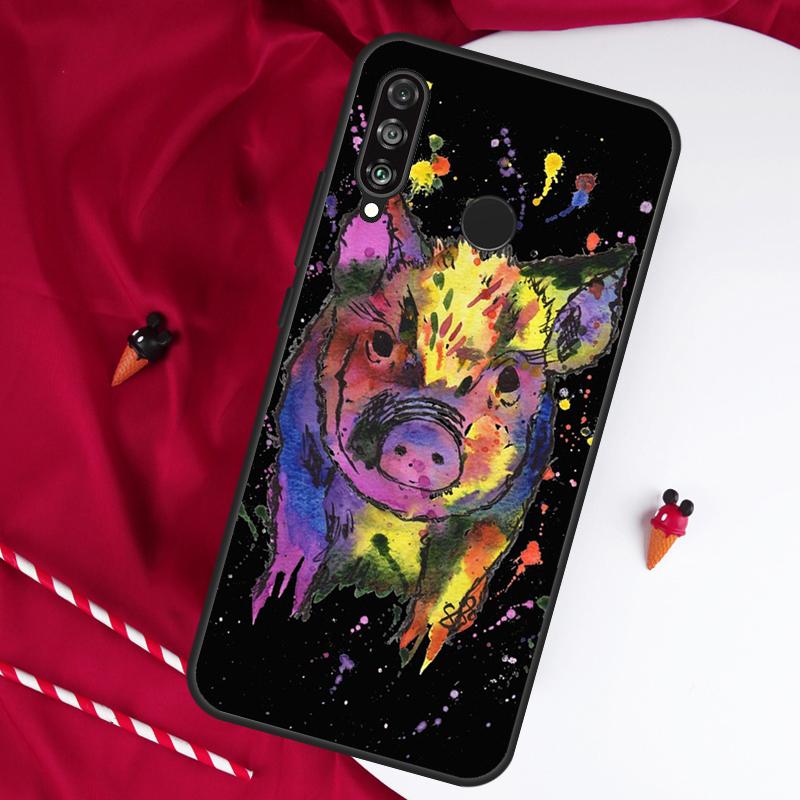 Мультяшная свинка для Huawei Nova Y61 Y91 Y90 Y70 Y60 Y72 12s 12i 11i 7i 8i 9 10 SE P60 Pro P30 P40 Lite Чехол