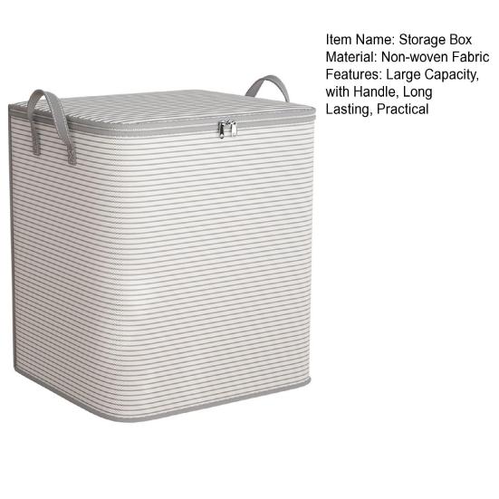 Большая вместительная корзина для хранения одежды с укрепленными ручками, застежка-молния, водонепроницаемая сумка для хранения одежды большого размера