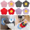 1Pcs With Suction Cup Slow Feeder Mat Sunflower Shaped Pet Lick Pad New Cat Placemat Pet Supply