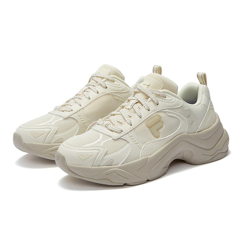 Fila Fusion Уникальные Универсальные Шнуровка Прочные Дышащие Низкие Повседневные Кроссовки Женские Белый T12W431603FAW