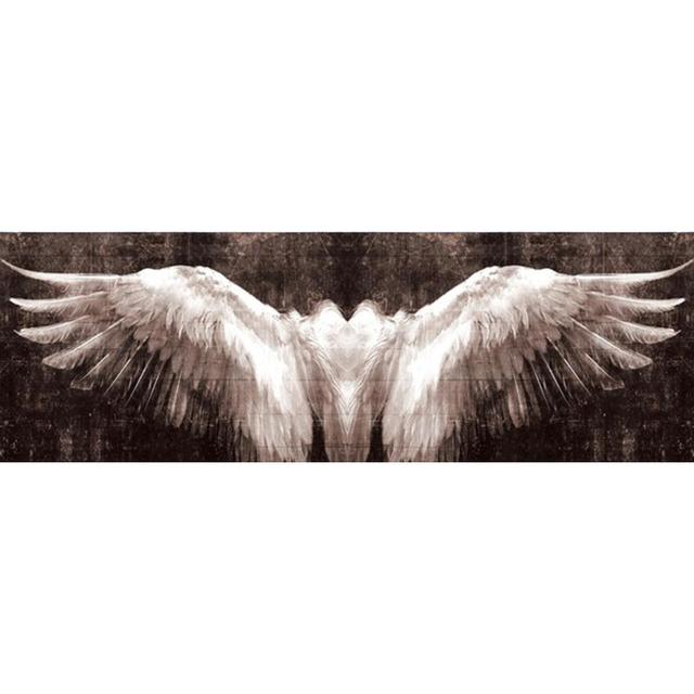 Черно-белые крылья ангела, абстрактные картины на холсте большого размера, крылья, постеры и принты, настенные панно для декора гостиной