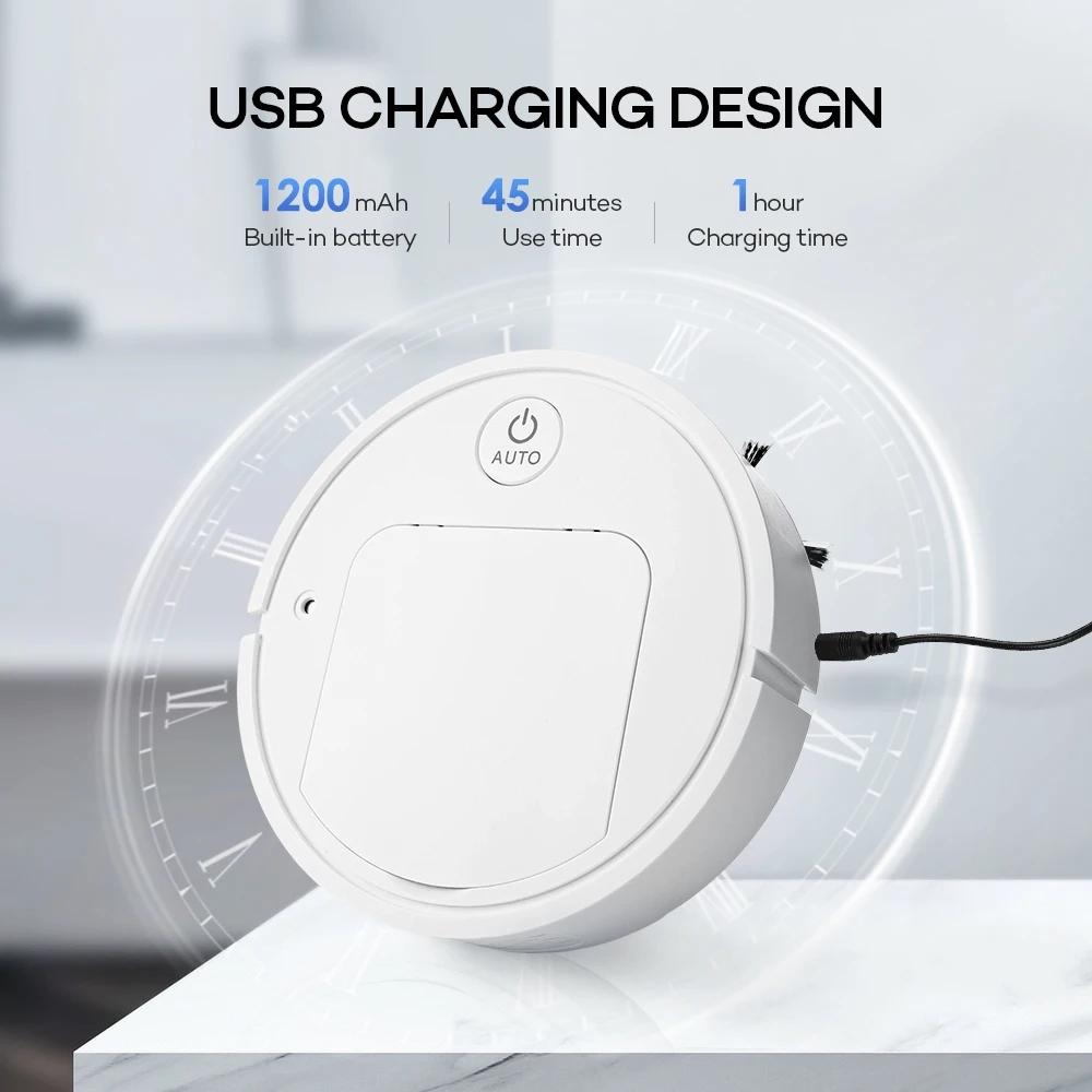 2024 Новый USB-перезаряжаемый 5-в-1 робот-пылесос Автоматическая уборка Подметальная машина Пылесосы для влажной уборки