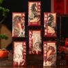 6pcs Cartoon New Year Money Envelope Traditional Mixed Pattern Horse Year Red Envelope Thickened Blessings Lucky Red Pockets