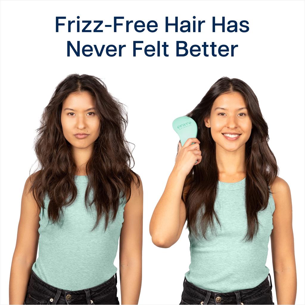 Crave Naturals Glide Through Расческа для распутывания волос для взрослых и детей Расческа для распутывания волос для натуральных вьющихся прямых влажных или сухих волос Расческа для волос Унисекс Маленькая