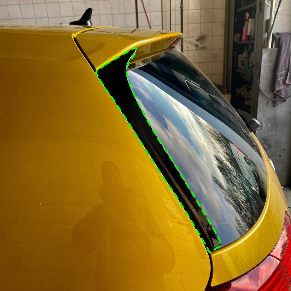 Для GOLF 7 MK7 GTD R 2014-2017 глянцевый черный карбоновый задний спойлер крыло автомобильный стиль авто зеркало заднего вида