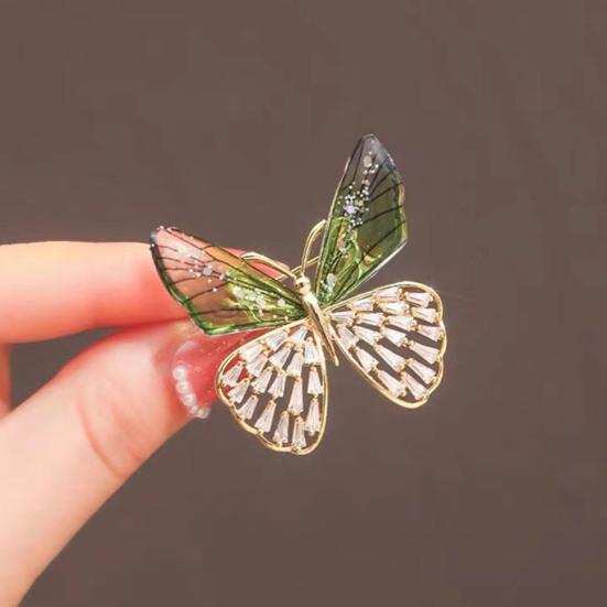 Простая брошь в форме стрекозы, блестящие стразы, булавка, женский элегантный значок, одежда, костюм, аксессуары с лацканами