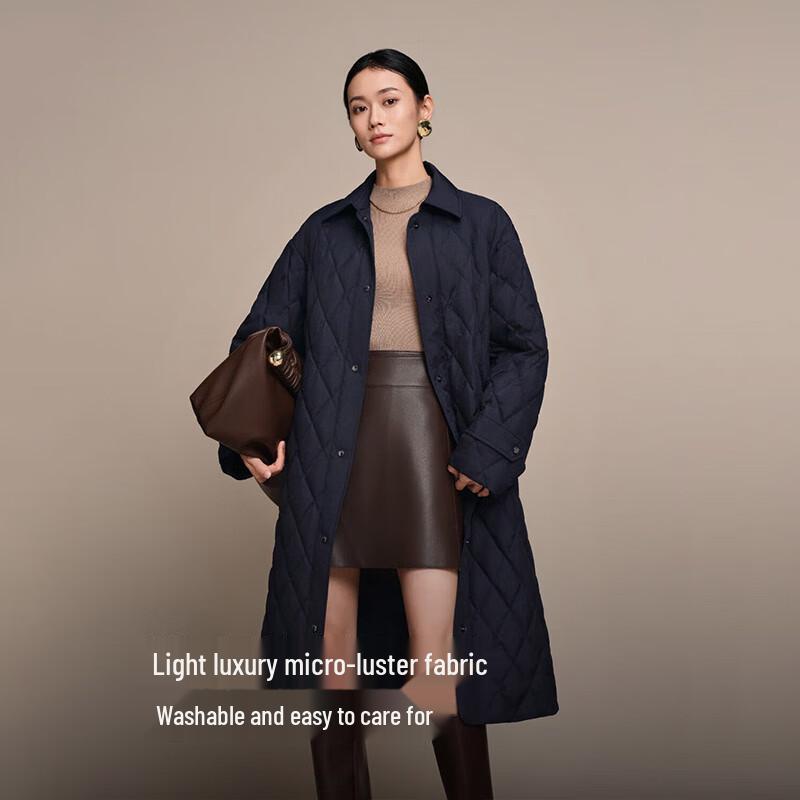 BOSIDENG B250134188 Quilted Shirt Collar Lightweight Goose Down Jacket