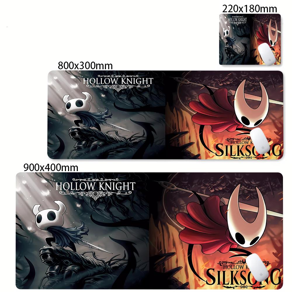 Large PC Rubber Mousepad Gaming Stitch Edge Thicken Mouse Mat XXL Anime Hollow Knight Rubber Non-slip Keyboard Laptop Mausepads