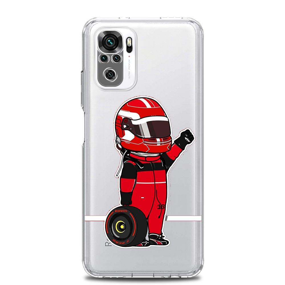 Чехол для телефона F1 Номер 33 для Xiaomi Redmi Note 13 12 5G 9S 9 8 10 11 Pro 4G 9T 13C 12C 10C 9C 9A 7 Прозрачный силиконовый чехол