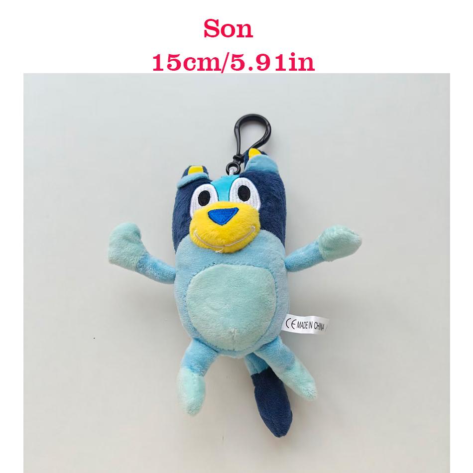 1-4Pcs Hot Blueyed Dog Bingo Family 15-28Cm Plush Toy Cartoon Dog Soft Stuffed Animals Dolls Birthday Gifts Family Blue