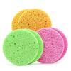 Face Round Makeup Remover Tools Wood Pulp Makeup Beauty Sponge Cellulose Compress Cosmetic Puff Facial Washing Sponge