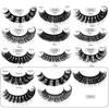 Fake Lashes Super Volume Extensions 3D Mink Hair False Eyelashes Russian Volume DD Curl Lashes