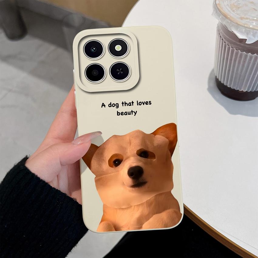 Для Huawei Honor X6C X7C 400 Pro Lite Чехол для телефона Милые розовые облачные узоры Жидкий силикон Недавно обновленные Противоударные Защитные чехлы Для Huawei Чехол