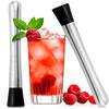 Stainless Steel Bar Muddler Long Handle Fruit Tea Pounding Stick  Bar Accessories