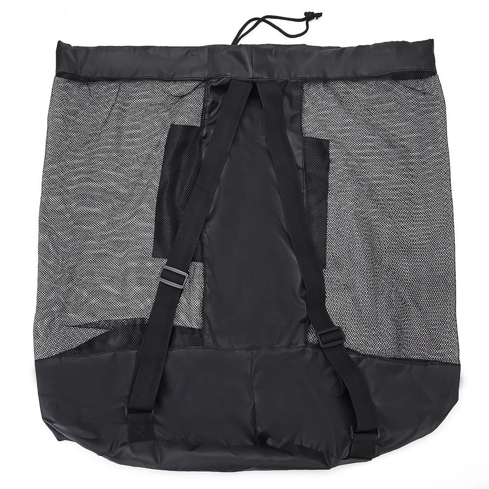 Mesh Socce Ball Bag Large Sports Ball Bag Secure Side Pocket for Holding Basketball Volleyball Baseball for Adults Kids