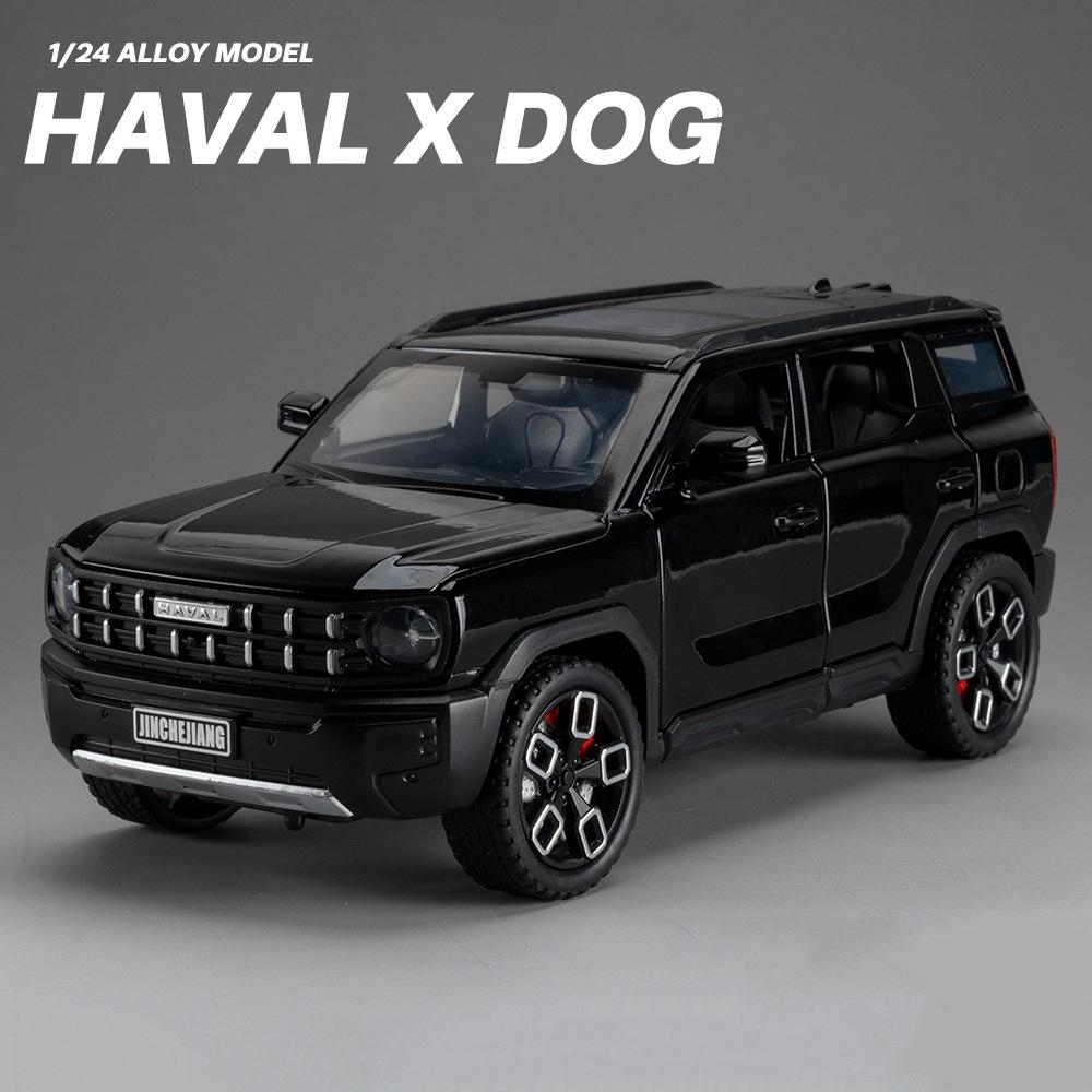 1:24 Haval Cool Dog X DOG DARGO Внедорожник Масштабная модель автомобиля Сплав Симуляция Коллекция ЗвукСвет Игрушечный автомобиль Транспортные средства Детская модель автомобиля