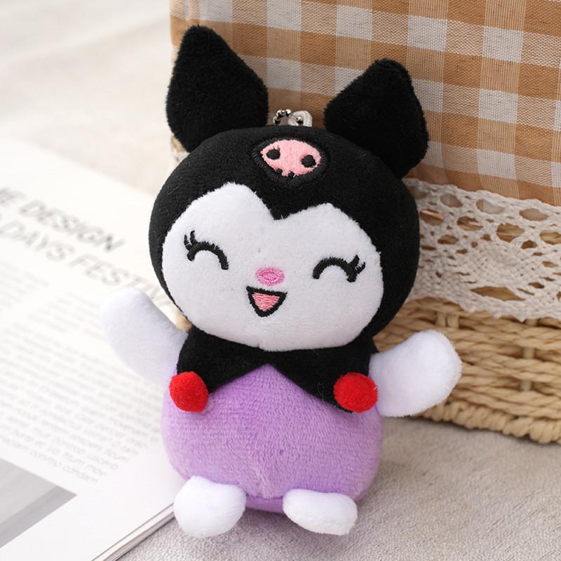 Japanese Style Kuromi Plush Doll Adorable Cute Cartoon Devil Bunny Stuffed Toy