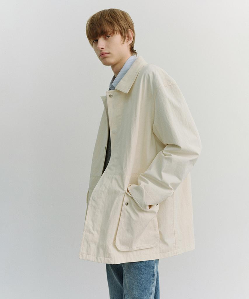 Dunst For Men Cotton Chore Jacket_Unisex_Udja6A101_Off White