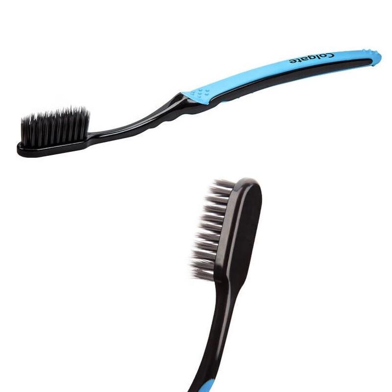 Colgate Slim Soft Charcoal Spiral Toothbrush
