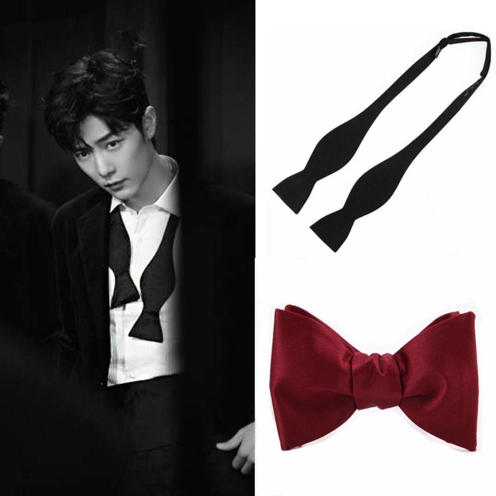 Стиль джентльмена в форме тыквы, однотонные классические галстуки, галстук-бабочка, формальные деловые галстуки, мужские галстуки