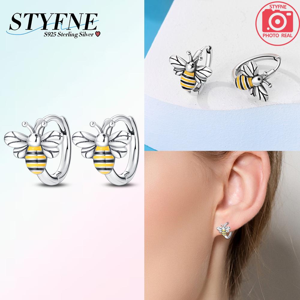 Pink Series 925 Sterling Silver Romantic Flower Butterfly Unicorn Tulip Geometry Earrings Boutique Fine Jewelry Gifts for Women