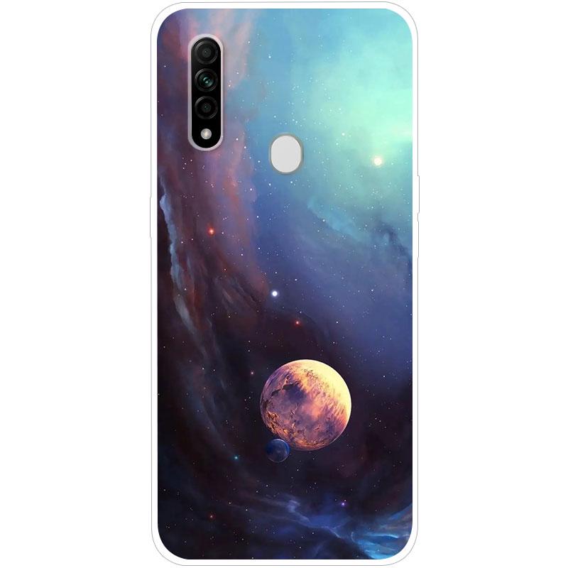 Для OPPO A31 OPPOA31 чехол Мягкая силиконовая задняя крышка чехол для телефона с рисунком Звездное небо