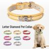 Diamond DIY Letter Dog & Cat Collar Necklace - Pet Accessories