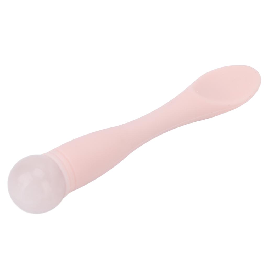 Нефритовый массажный стик для глаз, профессиональный силиконовый шпатель-аппликатор для крема для лица и глаз для ухода за кожей