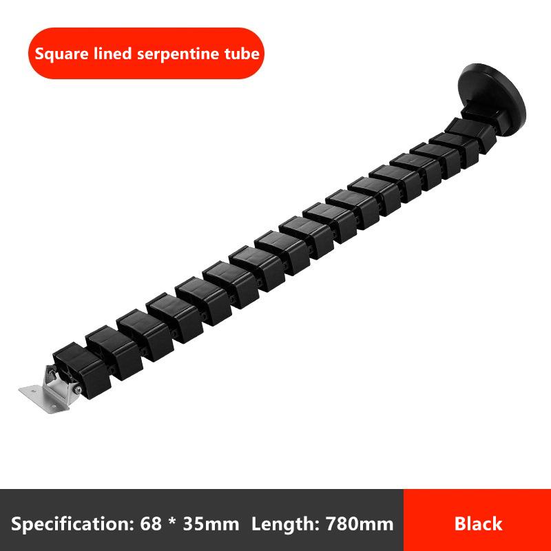 78Cm Wire Spine Cable Sleeve Workstation Snake Wire Organizer Under Desk Cable Wire Management Computer Cord Protective Tube