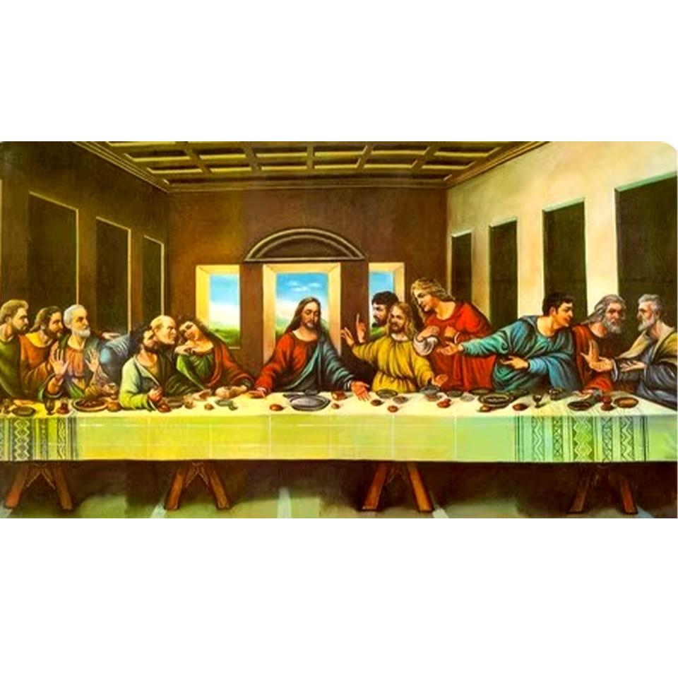 Счастливого воскресенья, картина «Тайная вечеря», набор для вышивки крестом 5DDIY, алмазный рисунок, Иисус Христос, набор для вышивки, украшение для дома 2024