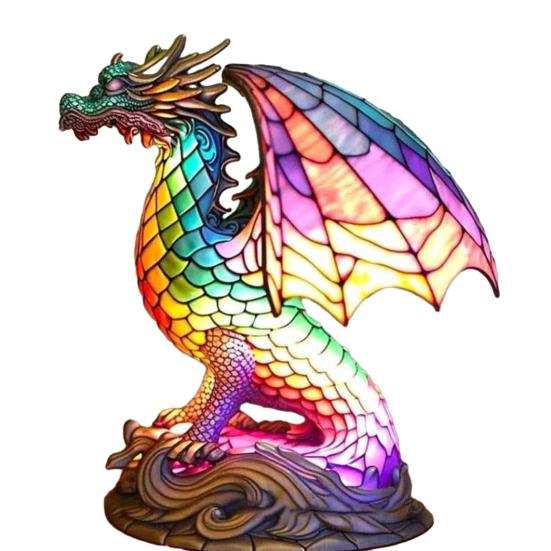 Декоративная настольная лампа в винтажном стиле, дизайн русалок-драконов, яркий цвет, привлекательный богемный цоколь из смолы, сексуальная одежда для взрослых