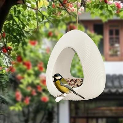 Подвесная кормушка для птиц, станция для кормления, креативное украшение сада, декоративная уличная кормушка для птиц, еда