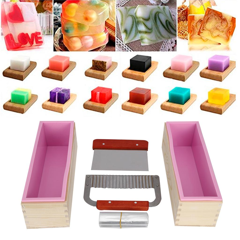 DIY Hand Made силиконовая форма для мыла режущие инструменты для торта хлеб шоколадное изготовление(розовый )