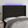 VidaXL LED Headboard Bedroom Furniture Double Bed Accessory Head of Bed Frame Interior Black 3124384