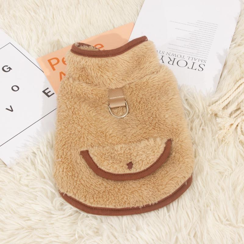 New Dog Clothing Pet Clothing Autumn and Winter Double Sided Long Plush High Neck Warm Sweater
