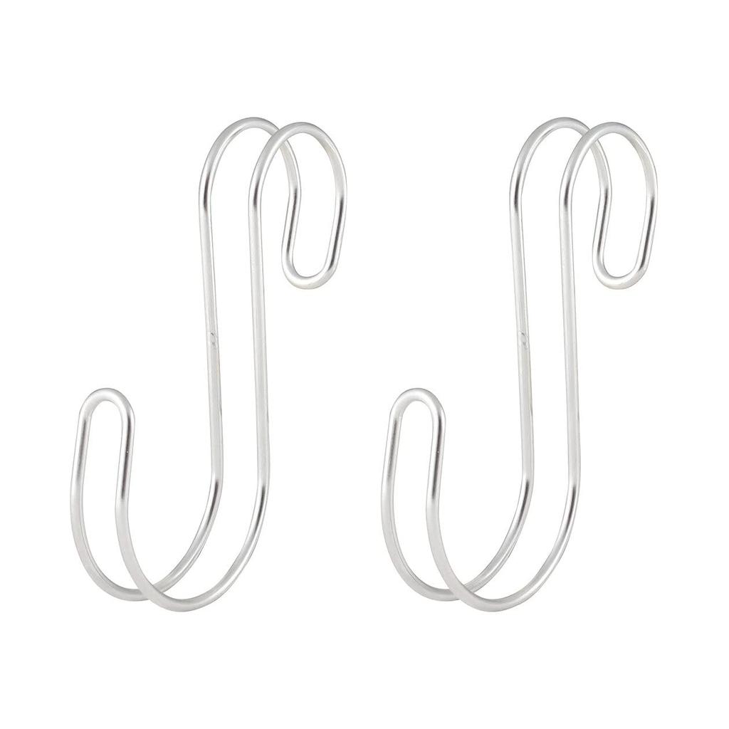 MUJI Stainless Steel Hook 2 5 x 1 x S-shaped (Small, pieces, 9.5 cm, 38755616, Silver)