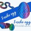 3D Printing Luminous Snake Toy Viper Gradient Full Joint Movable Simulation ADHD Snake Toy Collector Perfect Desk Pet