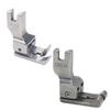 Mamota Industrial Sewing Machine Presser Foot Attachment with Double Steps 1mm 2mm 3mm 5mm Stainless Steel Practical Sewing 2 Size Set and (1mm 2mm)