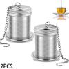 2 шт. заварник для чая из нержавеющей стали ситечко для чая чайник с мелкой сеткой чайные листья специи приправа фильтр чайная утварь кухонные принадлежности